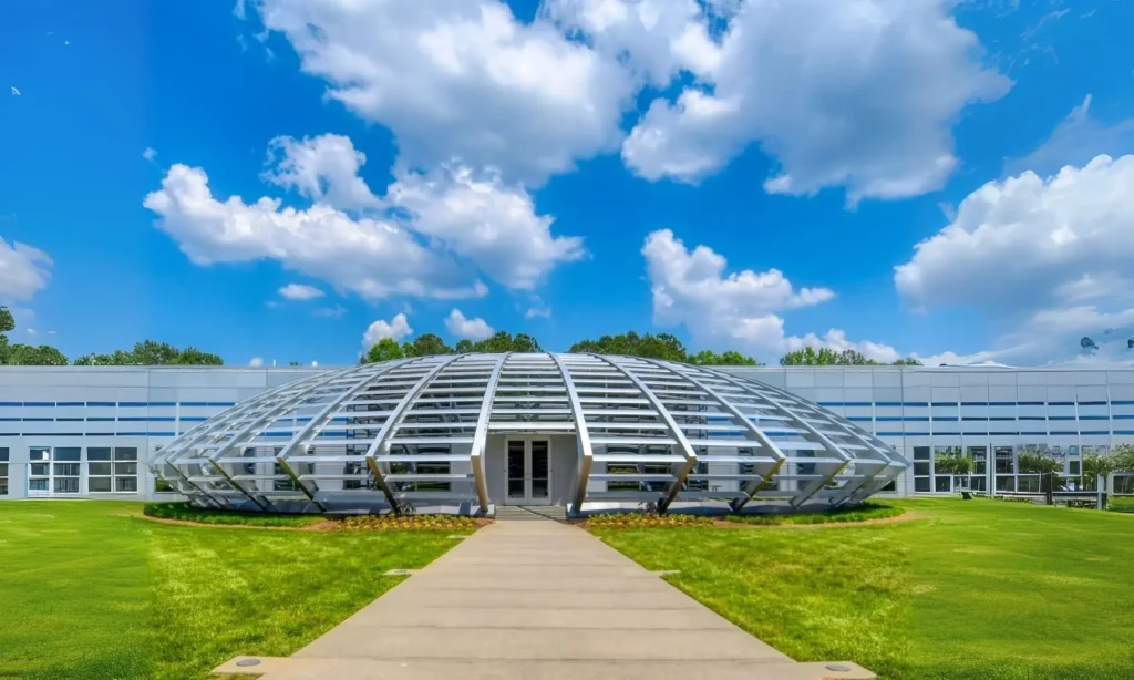 World Park campus dome exterior in Alpharetta, Georgia