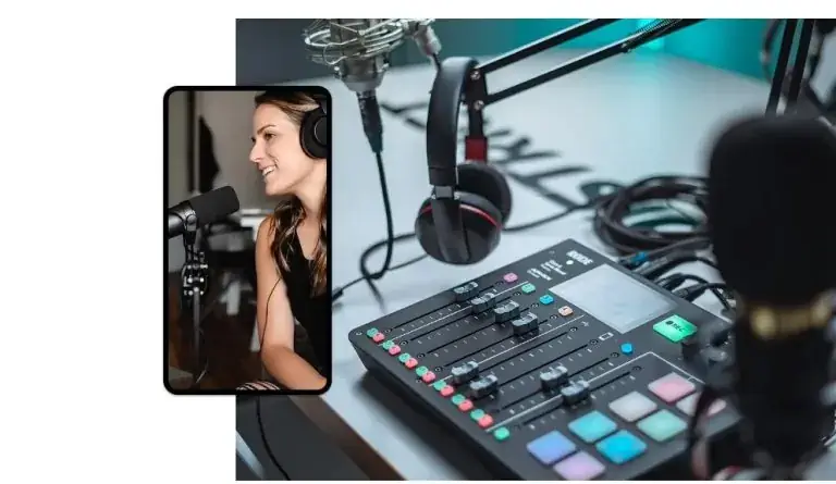Podcast studio 768 at World Park in Alpharetta, GA